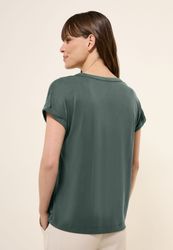 Cecil T-Shirt aus softem Materialmix günstig online kaufen