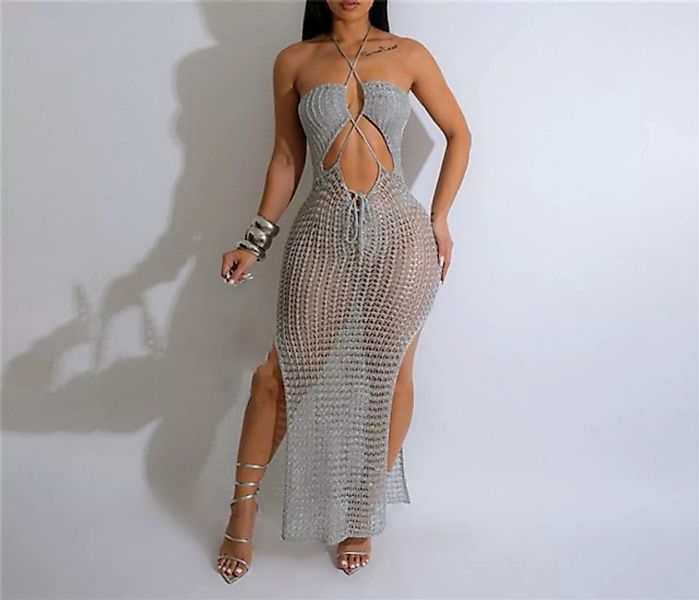 AFAZ New Trading UG Abendkleid Sexy gestricktes ärmelloses Abendkleid für D günstig online kaufen