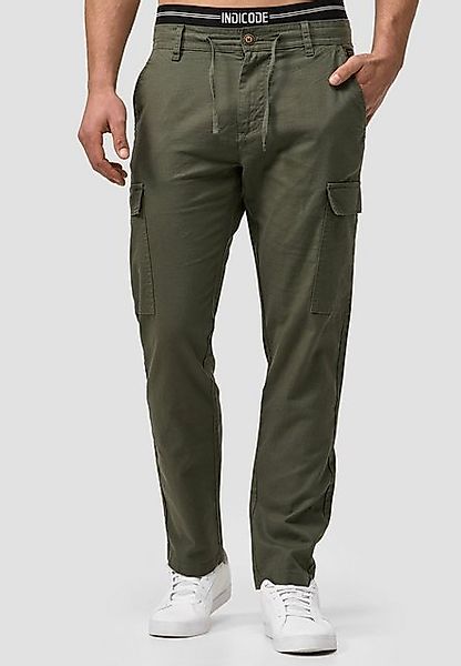 Indicode Leinenhose Leonardo mit aufgesetzten Taschen günstig online kaufen