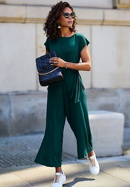LASCANA Culotte-Overall mit Knotendetail in der Taille, femininer Jumpsuit, günstig online kaufen