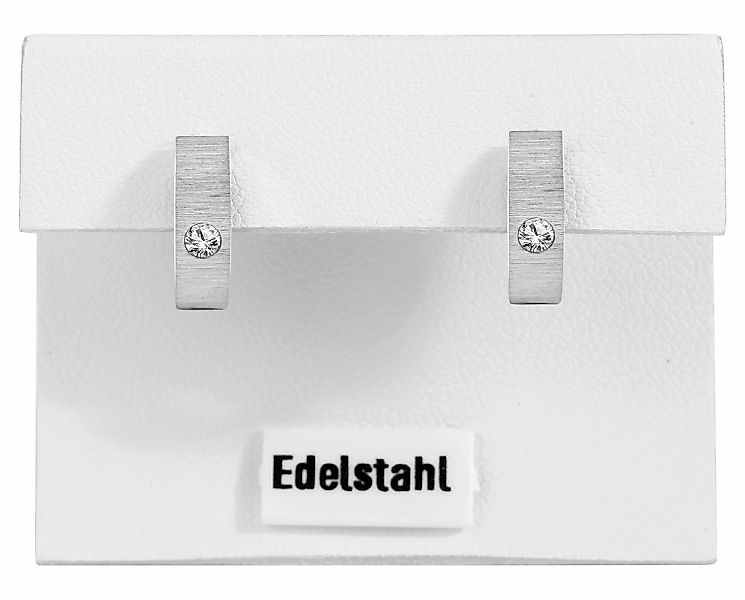 Adelia´s Paar Creolen "Damen Ohrringe – Creole aus Edelstahl mit Strass Ste günstig online kaufen