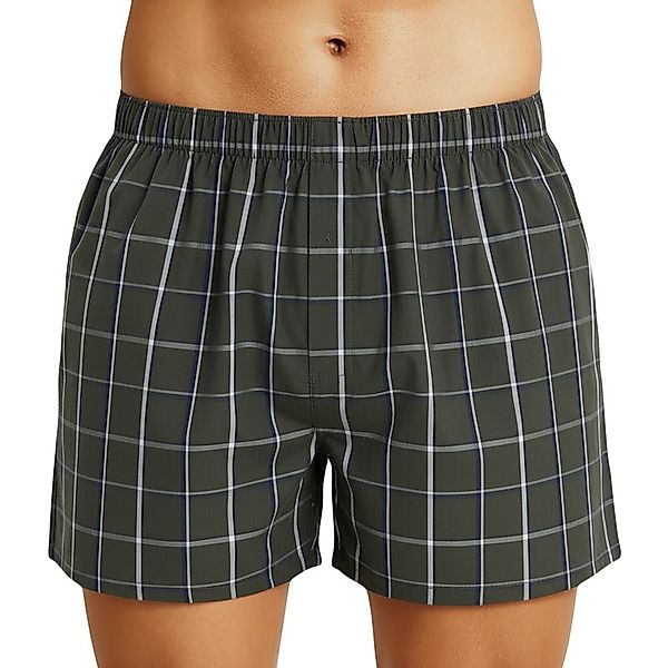 Hanro Boxershorts Dunkelgrün kariert günstig online kaufen