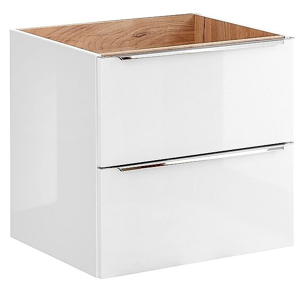 Lomadox Waschbeckenschrank TOSKANA-56 Waschtischunterschrank 60cm in Weiß-H günstig online kaufen