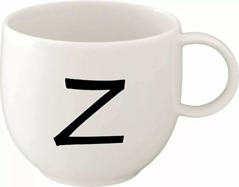 Villeroy & Boch LETTERS Kaffeebecher 'Z' 330 ml Kaffeebecher weiß günstig online kaufen