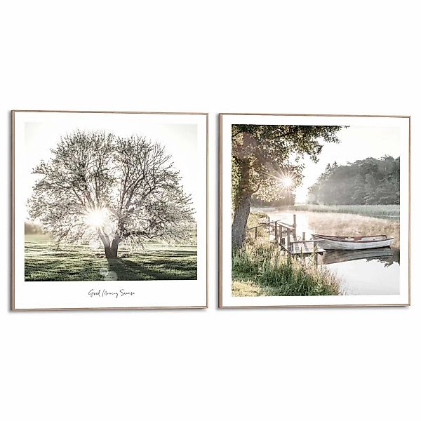 Reinders Poster "Nature Vibe", Home Office - Grün - MDF - Landschaften - 50 günstig online kaufen