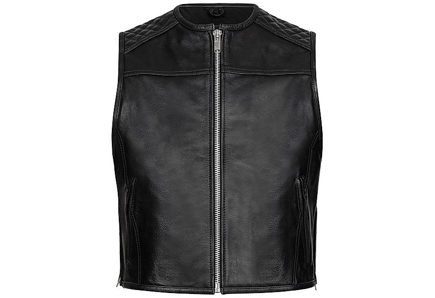 PAULGOS Motorradweste Lederweste Biker Kutte Clubweste Chopper Weste 100% E günstig online kaufen