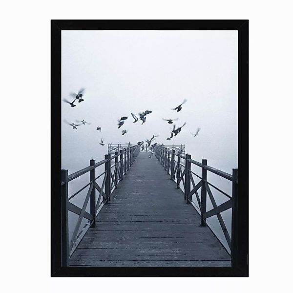 Wandbild Foggy Lake II 30x40cm, 30 x 40 cm günstig online kaufen