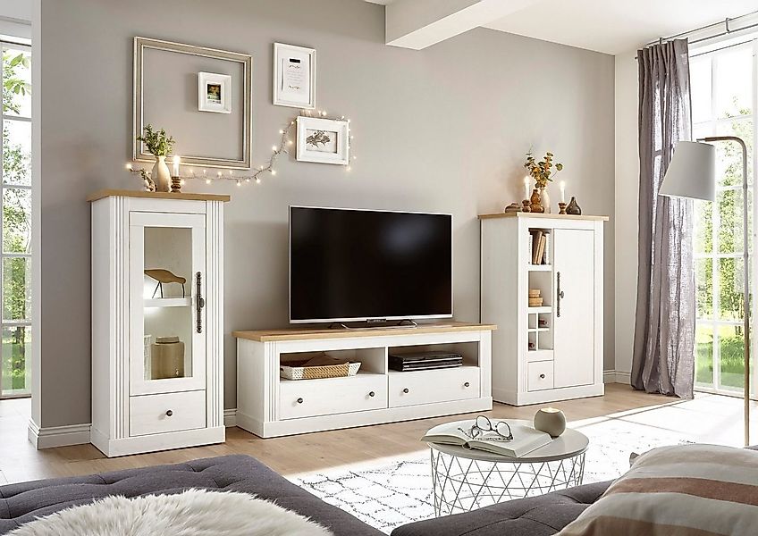 Home affaire Wohnwand Westminster TOPSELLER!, (Set, 3-St., Vitrine, Lowboar günstig online kaufen