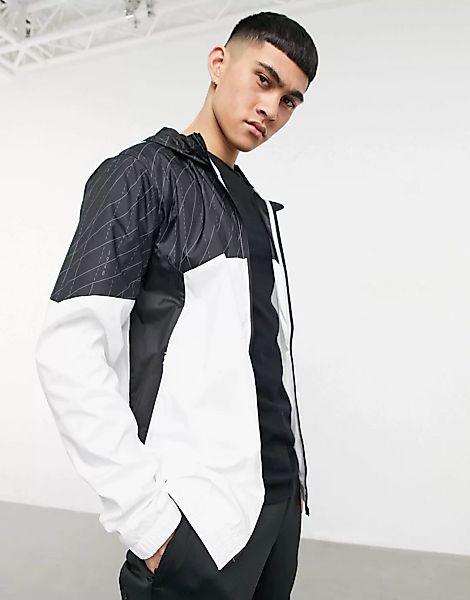 Puma – Run – Mehrfarbige Jacke mit Grafik-Logo günstig online kaufen