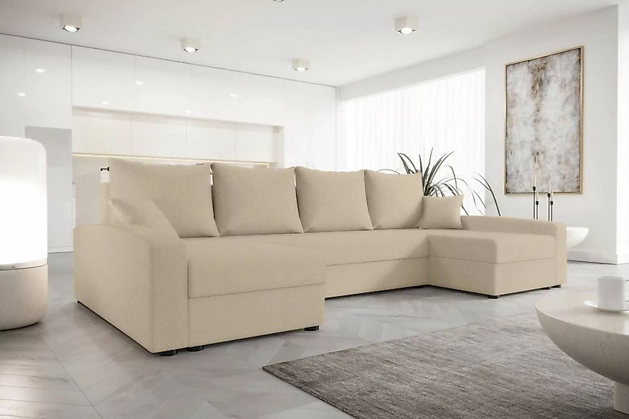 99rooms Wohnlandschaft Addison, U-Form, Eckcouch, Sofa, Sitzkomfort, mit Be günstig online kaufen