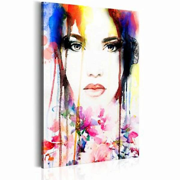artgeist Wandbild Bunte Dame mehrfarbig Gr. 40 x 60 günstig online kaufen