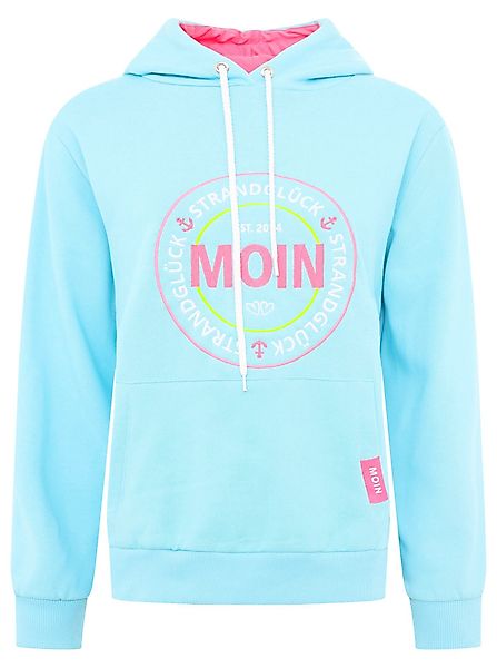 Zwillingsherz Hoodie "Moin Strandglück" Fronttaschen, innen günstig online kaufen