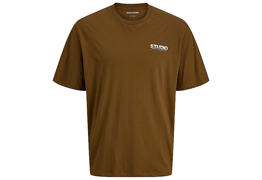 Jack & Jones Rundhalsshirt Jack&Jones T-Shirt braun Übergrößen JJYUKI günstig online kaufen