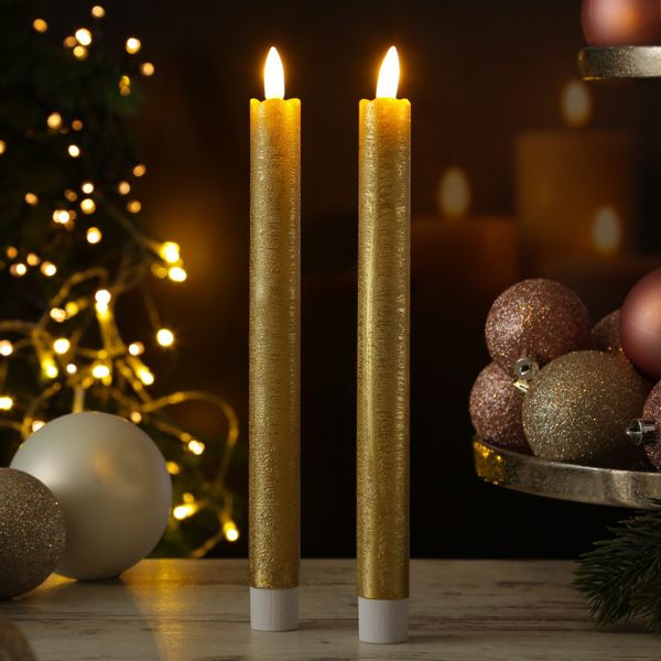 MARELIDA LED-Kerze LED Stabkerzen Tafelkerzen Dinner günstig online kaufen