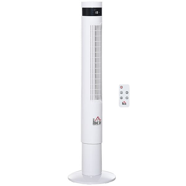 HOMCOM Turmventilator 110cm mit Fernsteuerung 85° oszillierend 50W 3 Modi & günstig online kaufen