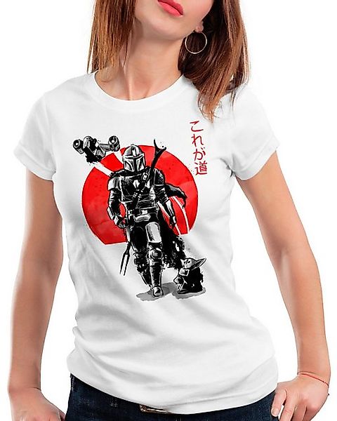 style3 T-Shirt Mando Sunset yoda star the mandalorian wars günstig online kaufen