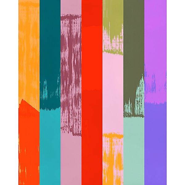 Komar Vliestapete Fehlfarben 200 cm x 250 cm Bunt günstig online kaufen