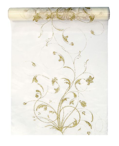 partydeco Tischläufer, Tischläufer Organza 9m x günstig online kaufen