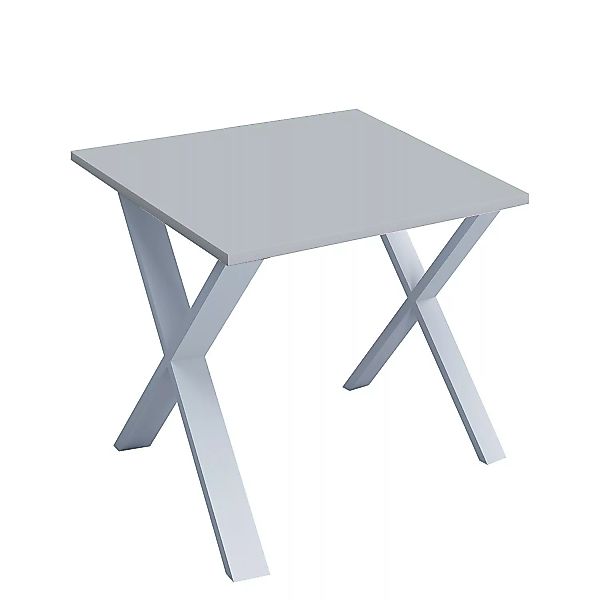 VCM Holz Schreibtisch Computertisch Arbeitstisch Büromöbel Lona X Weiß brau günstig online kaufen