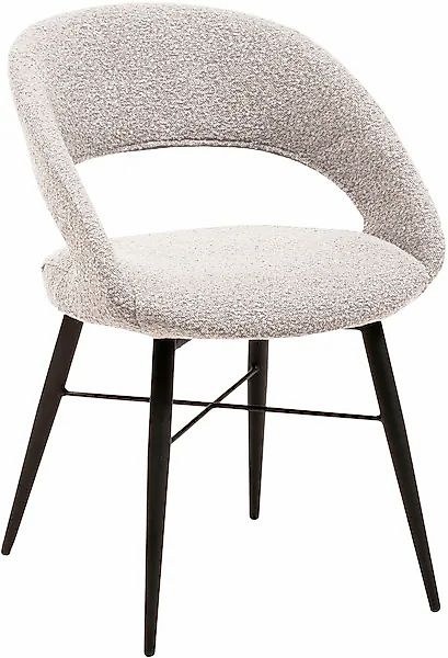 OMG Design Esszimmerstuhl »Marley« (Set) 1 Stk.mit modernem Cut-Out, Bouclé günstig online kaufen