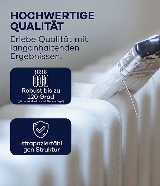 plid Heizkörperlack Premium Heizkörperlack LH Thermolack weiß Glänzend Set, günstig online kaufen