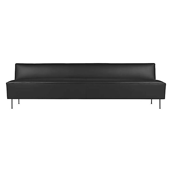 Gubi - Modern Line Sofa - graphit/Valencia Leder 238-4003/BxHxT 240x70x83cm günstig online kaufen