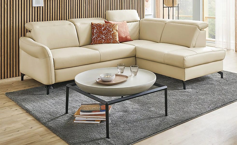 uno Ecksofa  Basel ¦ beige ¦ Maße (cm): B: 243 H: 100 T: 200.0 Polstermöbel günstig online kaufen