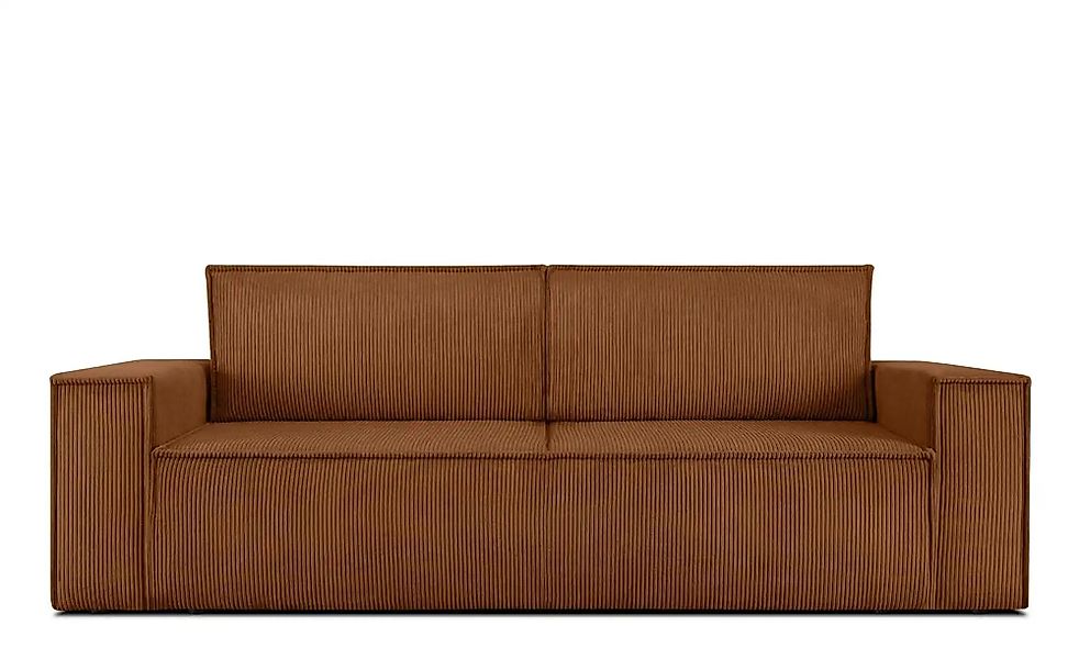 KONSIMO Einzelsofa  Napi ¦ rot ¦ Maße (cm): B: 244 H: 89 Polstermöbel > Sof günstig online kaufen