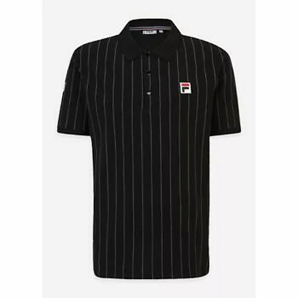 Fila  T-Shirts & Poloshirts Linter striped polo shirt - black iron gate str günstig online kaufen