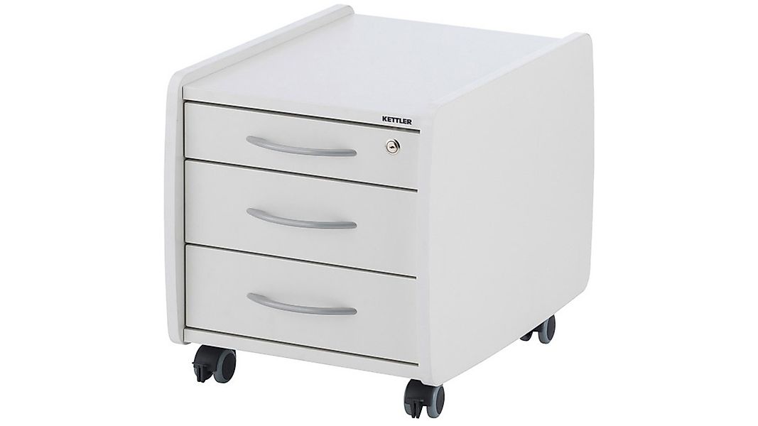 Vladon Aktenschrank Kettler (Rollcontainer Abschließbar) Abschließbar, günstig online kaufen