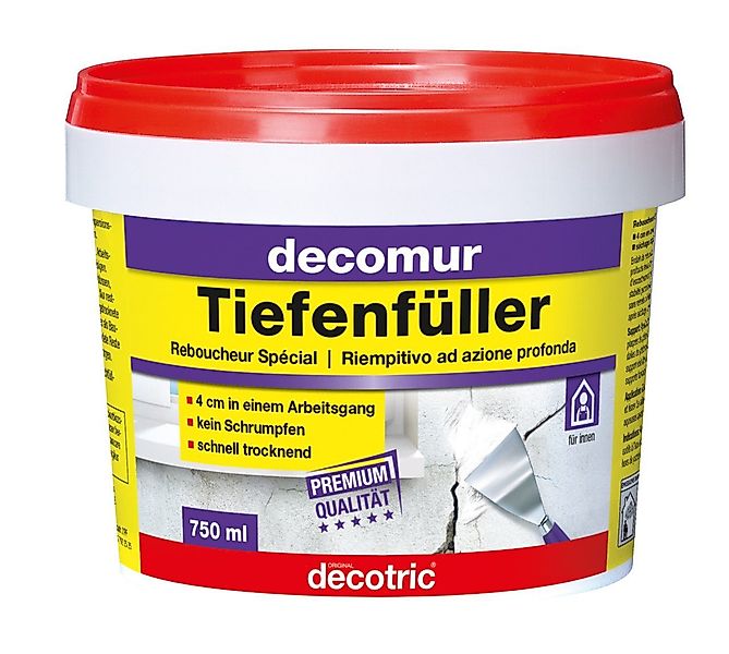 decotric® Spachtelmasse Decotric Decomur Tiefenfüller 750 günstig online kaufen