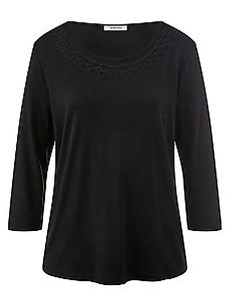 Rundhals-Shirt 3/4-Arm Peter Hahn schwarz günstig online kaufen