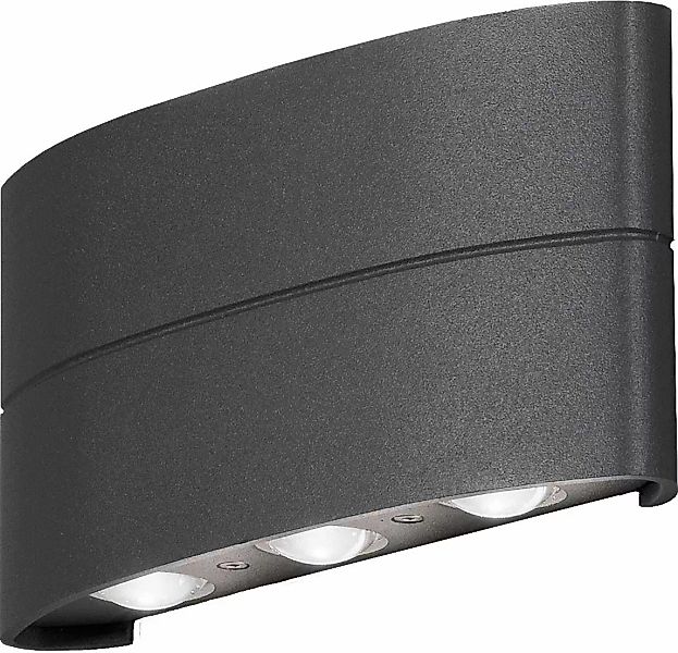 Gnosjö Konstsmide AL LED-Wandleuchte anthrazit, alu 7853-370 günstig online kaufen