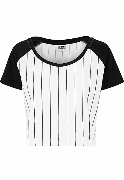 URBAN CLASSICS T-Shirt "Urban Classics Damen Ladies Cropped Baseball Tee", günstig online kaufen