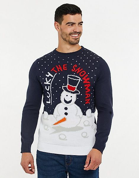Threadbare Rundhalspullover THB Xmas Jumper Helsinki mit winterlichem Motiv günstig online kaufen