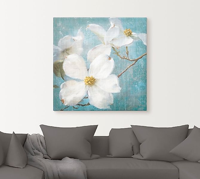 Artland Wandbild »Vintage Blüte I«, Blumen, (1 St.), als Leinwandbild, Post günstig online kaufen