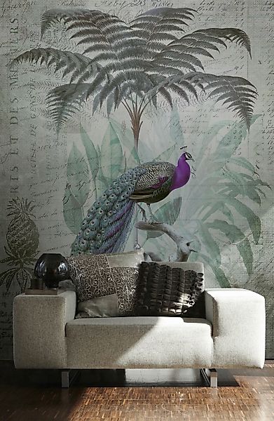 living walls Fototapete »ARTist Peacock Jungle«, Vlies, Wand, Schräge günstig online kaufen