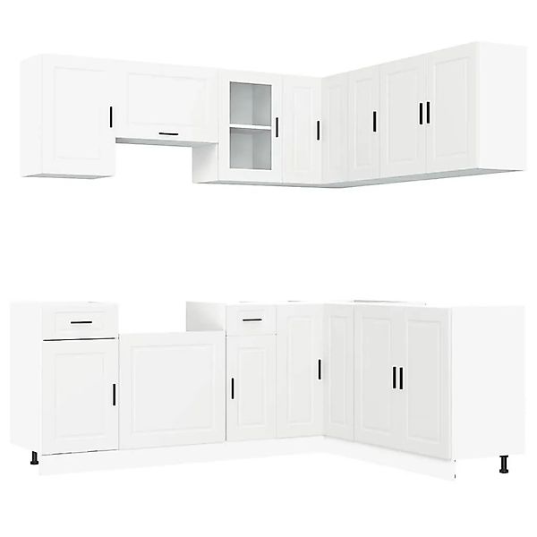 vidaXL 11 Tlg Küchenschrank-Set Porto Weiß Holzwerkstoff 3314961 günstig online kaufen