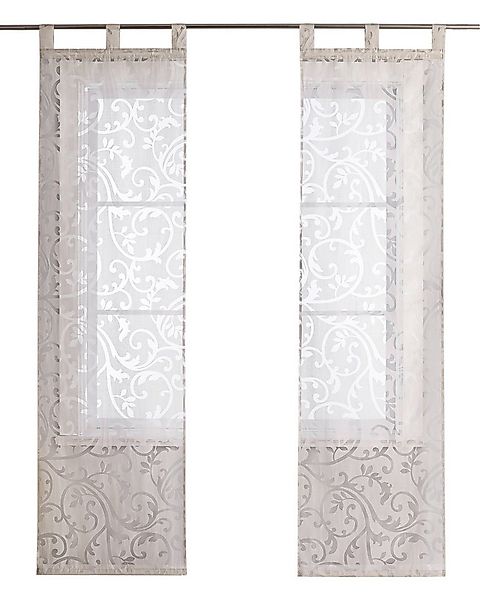 Joyswahl Schiebegardine Kerzen-Palmlilie (2 St), Schlaufen, halbtransparent günstig online kaufen