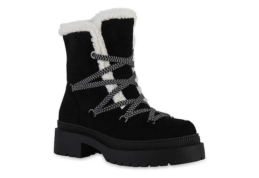 VAN HILL 841472 Schnürstiefelette Damen Leicht Gefüttert Schnürstiefeletten günstig online kaufen