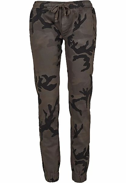 URBAN CLASSICS Cargohose "Urban Classics Damen Ladies Camo Jogging Pants", günstig online kaufen