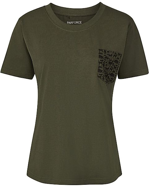 Parforce T-Shirt Damen T-Shirt Brusttasche Waldtiere günstig online kaufen