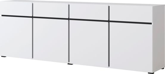 INOSIGN Sideboard "Cross,Breite 225 cm, moderne grifflose Kommode,4 Türen/4 günstig online kaufen