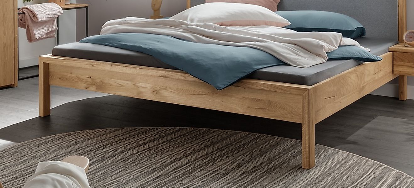 Home affaire Massivholzbett "Huven Doppelbett, Holzbett, hohe Belastbarkeit günstig online kaufen
