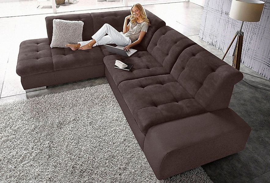 sit&more Ecksofa Pale L-Form, inklusive Kopfteilverstellung, wahlweise mit günstig online kaufen