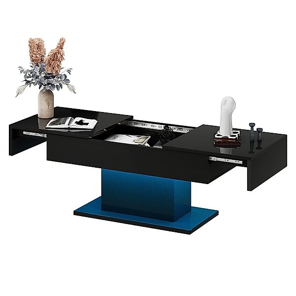 radelldar Couchtisch Couchtisch Hochglanz ausziehbar, Wohnzimmertisch günstig online kaufen