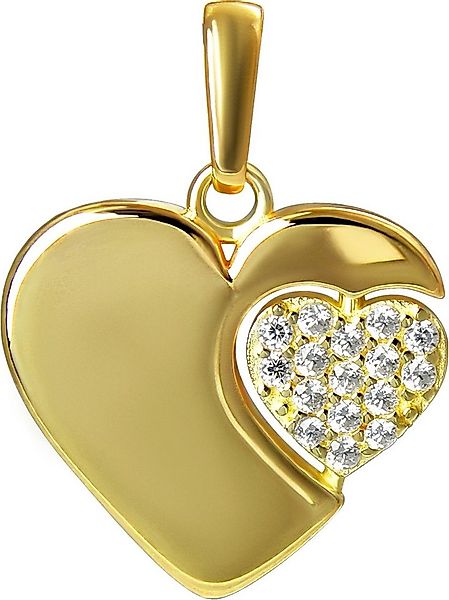 GoldDream Kettenanhänger GoldDream Kettenanhänger Doppelherz (Kettenanhänge günstig online kaufen