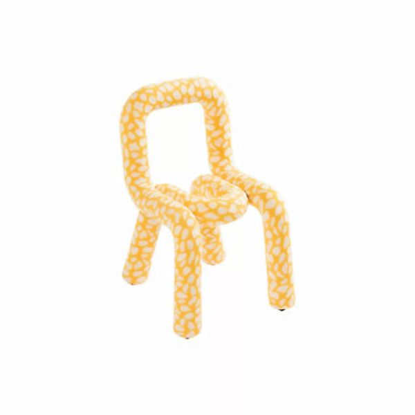 Kinderstuhl Mini Bold textil gelb / Gepolstert - Moustache - Gelb günstig online kaufen