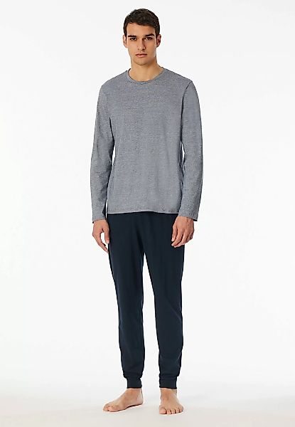 Schiesser Schlafanzug ""Casual Essentials"", (2 tlg.), mit feinen, gestrick günstig online kaufen
