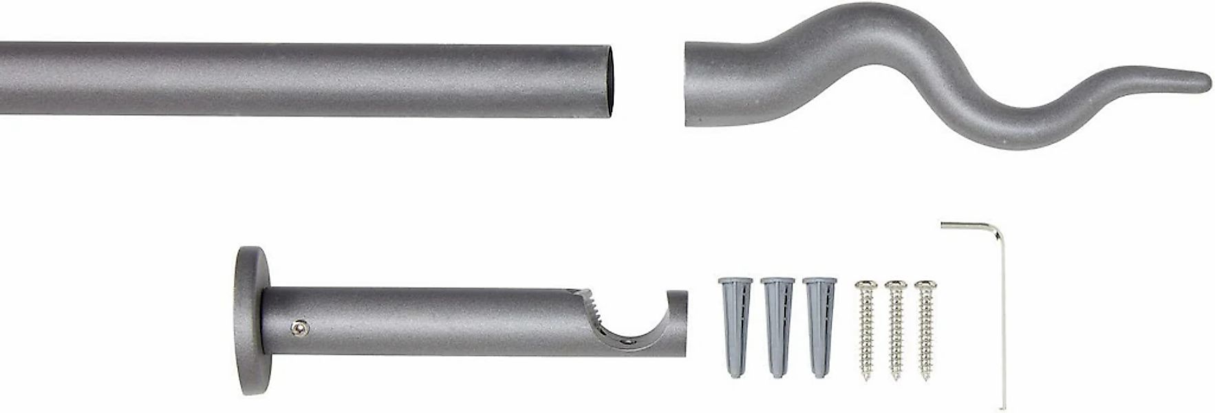 Good Life Vorhangstange "Sepa" Ø 20 mm 1 läufig-läufig Fixmaß günstig online kaufen